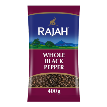 Whole black peppercorns